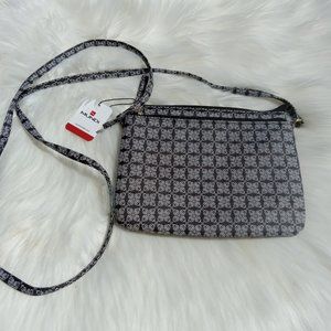 NEW NWT Mundi Wallets Crossbody Purse Small Bag Black and White cross body
